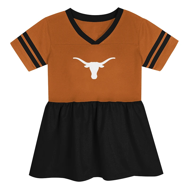Robe en jersey tendance orange/noir Texas Longhorns Stadium Lights pour tout-petits Outerstuff