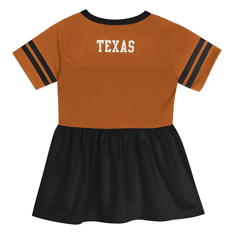 Robe en jersey tendance orange/noir Texas Longhorns Stadium Lights pour tout-petits Outerstuff