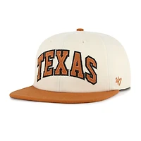 Unisex '47  Natural Texas Longhorns Crossover Off Hand Captain Adjustable Hat