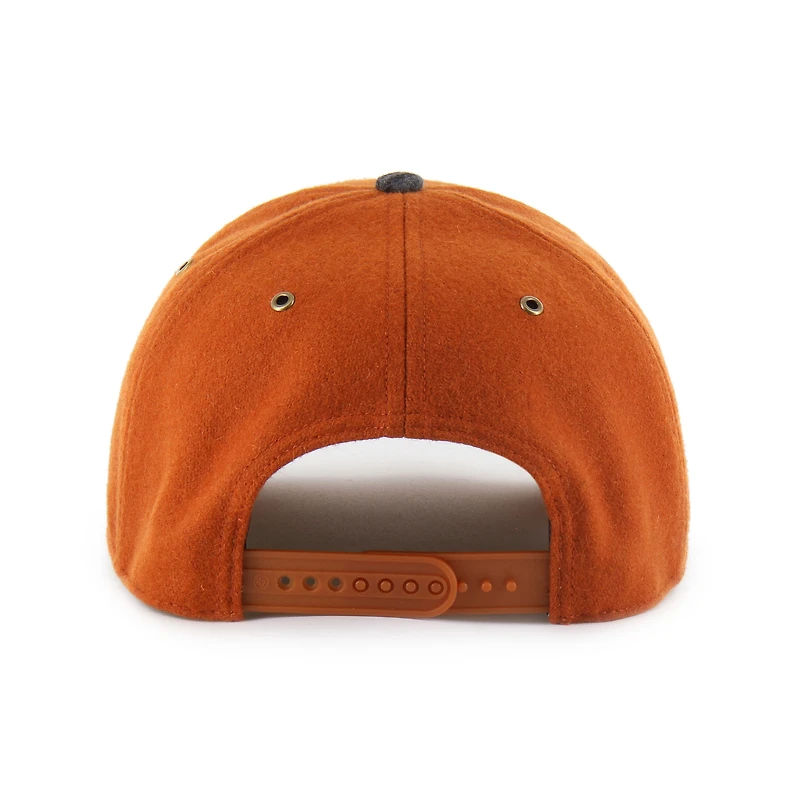 Casquette ajustable unisexe '47 Texas Orange Texas Longhorns Windowpane Plaid Collection Hitch
