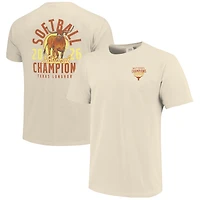 T-shirt unisexe crème Texas Longhorns 2026 NCAA Softball Women's College World Series Mascot Overlay