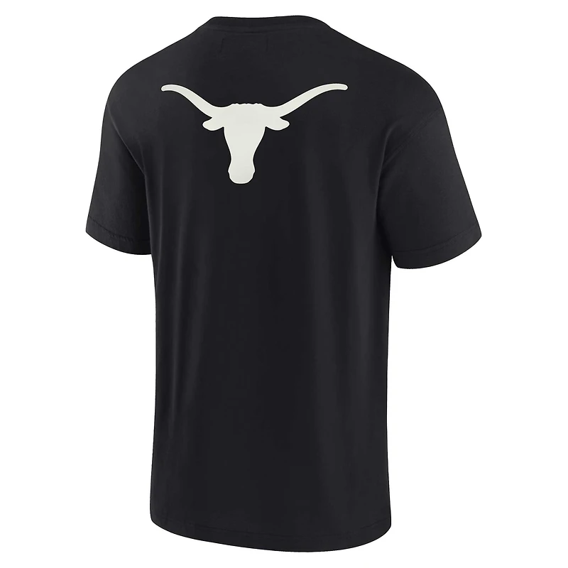 T-shirt unisexe Fanatics Black Texas Longhorns Elements à manches courtes ultra doux