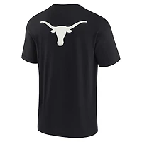 T-shirt unisexe Fanatics Black Texas Longhorns Elements à manches courtes ultra doux