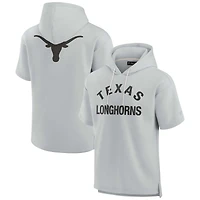 Sweat à capuche unisexe Fanatics gris Texas Longhorns Elements en polaire ultra douce manches courtes