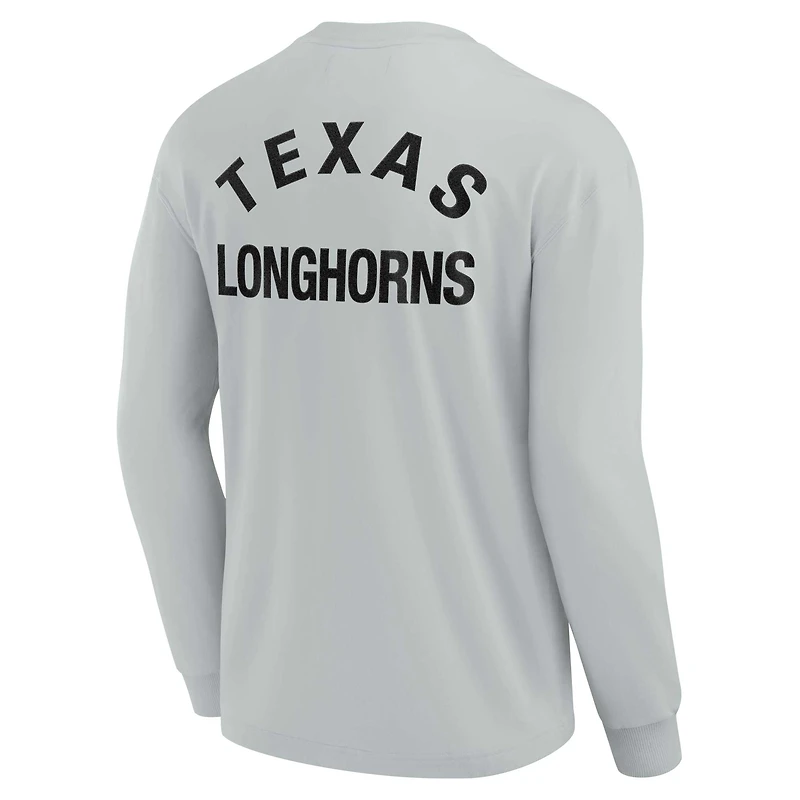 Unisex Fanatics Gray Texas Longhorns Elements Super Soft Long Sleeve T-Shirt