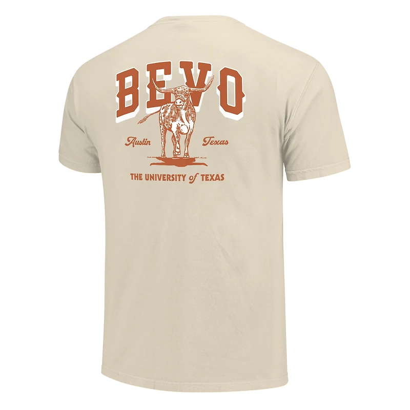 T-shirt unisexe Image One Natural Texas Longhorns Hyper Local Bevo