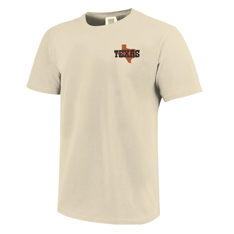 T-shirt unisexe Image One Natural Texas Longhorns Hyper Local Stadium Mascot Skyline
