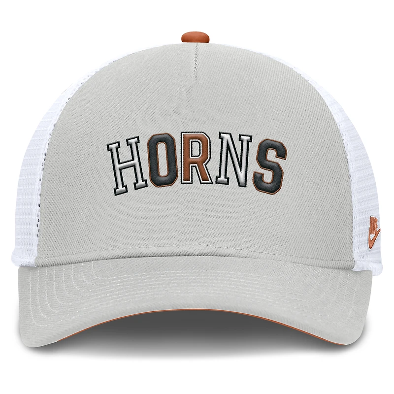 Unisex Nike Gray Texas Longhorns 2026 Basketball Refresh 5-Panel Rise Trucker Hat