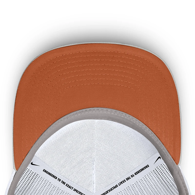 Casquette trucker unisexe Nike grise Texas Longhorns 2026 Basketball Refresh 5 panneaux