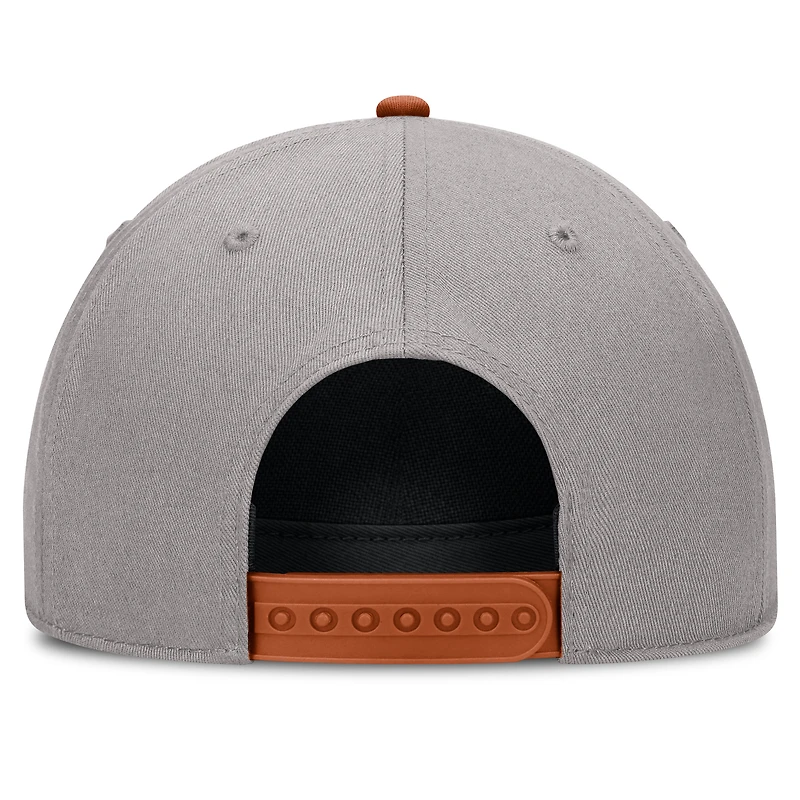 Unisex Nike Gray Texas Longhorns Primetime Rise Rope Adjustable Hat