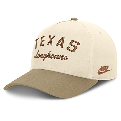 Unisex Nike Natural/Beige Texas Longhorns Legacy Rise Adjustable Hat