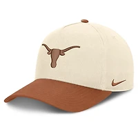 Unisex Nike  Natural/Texas Orange Texas Longhorns Campus Prep Rise Adjustable Hat
