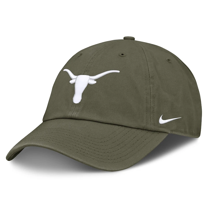 Casquette unisexe Nike Olive Texas Longhorns Primetime Club ajustable