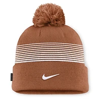 Bonnet unisexe Nike Texas Orange Texas Longhorns 2026 On-Field en maille avec pompon