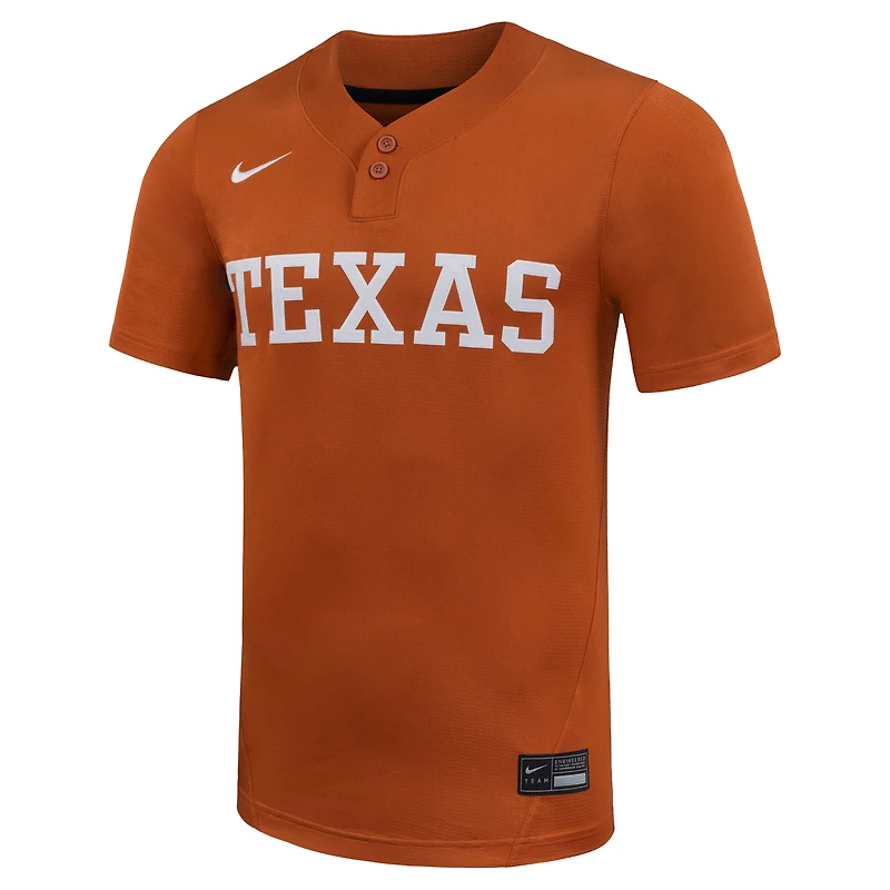 Maillot de softball unisexe Nike Texas Orange Longhorns Limited