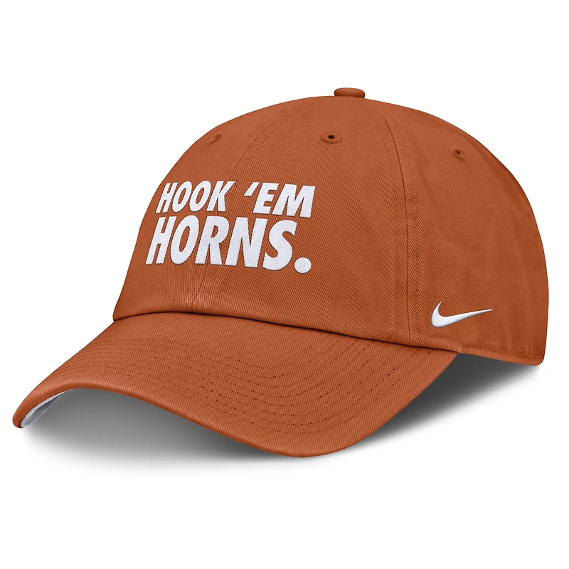 Unisex Nike Texas Orange Texas Longhorns Primetime Chant Club Adjustable Hat