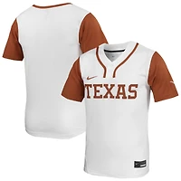 Maillot de softball unisexe Nike blanc Texas Longhorns Limited