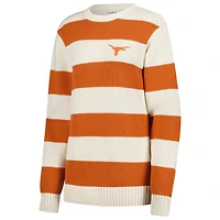 Unisex Uscape Apparel  Cream Texas Longhorns Renew Knit Stadium Sweater