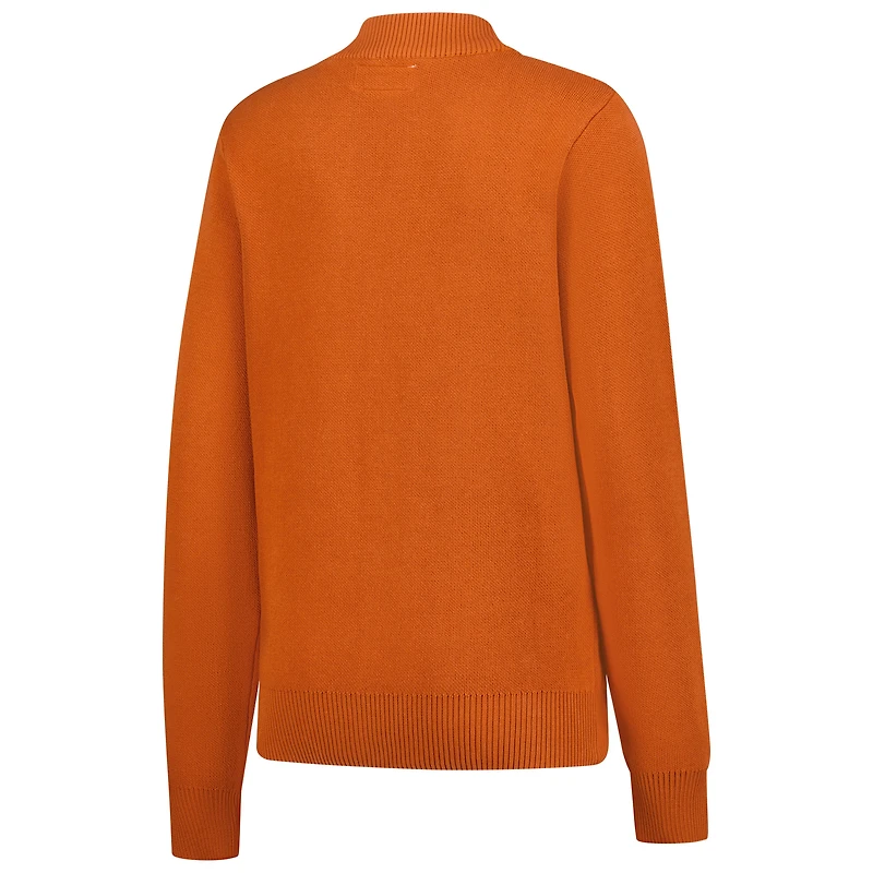Unisex Uscape Apparel Texas Orange Longhorns Chenille Patch Cardigan