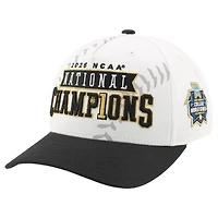Casquette unisexe blanche Texas Longhorns 2026, championne des College World Series de softball féminin de la NCAA, ajustable pour les vestiaires.
