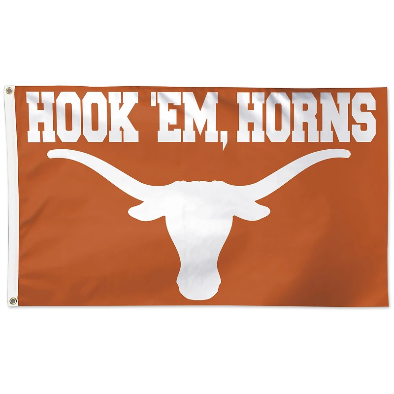 Drapeau WinCraft Texas Longhorns 3' x 5' Hook 'Em à une face
