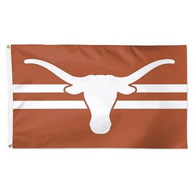 WinCraft Texas Longhorns Drapeau simple face de luxe à rayures horizontales 3 pi x 5 pi