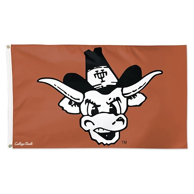 WinCraft Texas Longhorns Drapeau de luxe simple face 7,6 x 12,7 cm