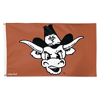WinCraft Texas Longhorns Drapeau de luxe simple face 7,6 x 12,7 cm