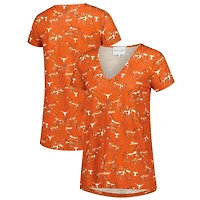 Women's Smith & Quinn Orange Texas Longhorns Blake Floral V-Neck Top