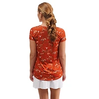 Women's Smith & Quinn Orange Texas Longhorns Blake Floral V-Neck Top