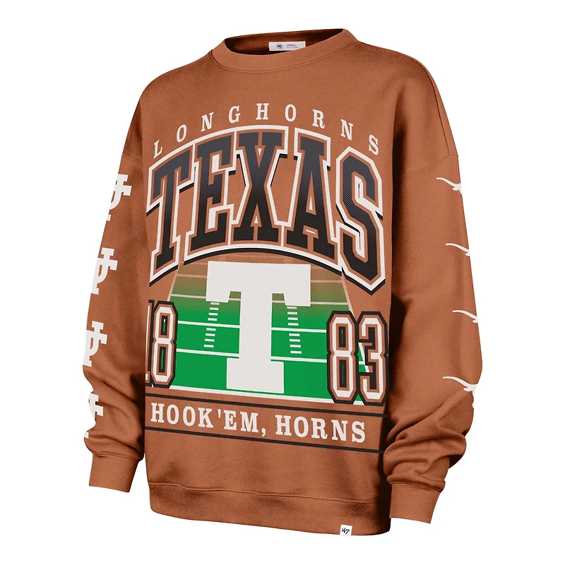 Sweat-shirt oversize Texas Longhorns « 47 » orange pour femme