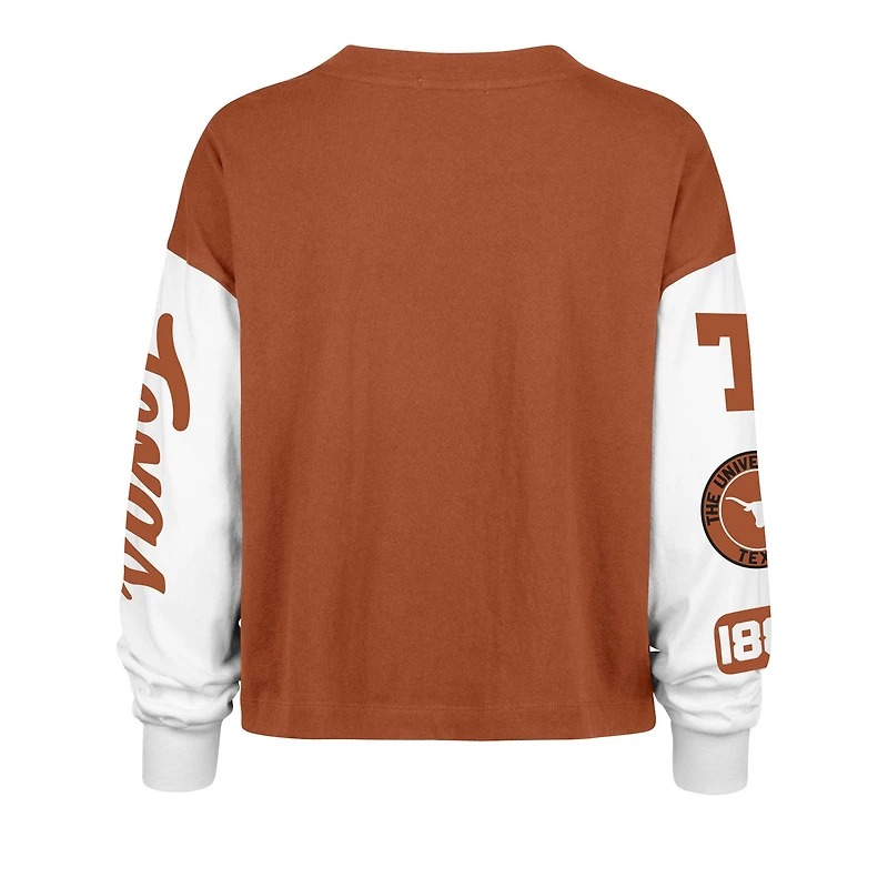 Women's '47 Texas Orange Longhorns Sydney Long Sleeve T-Shirt