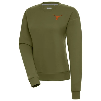 Sweat-shirt Victory pour femme, couleur olive, Texas Longhorns, Antigua