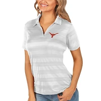 Women's Antigua White Texas Longhorns Compass Polo
