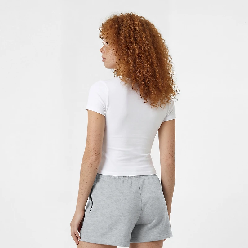 Short Champion gris Texas Longhorns Powerblend à taille élastique pour femme