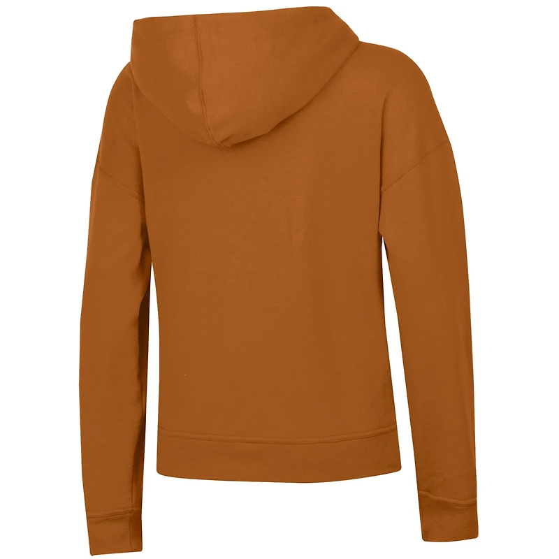 Sweat à capuche en polaire Powerblend orange Champion Texas Longhorns pour femme