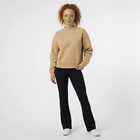 Women's Champion  Tan Texas Longhorns Triumph Mock Neck Sweatshirt