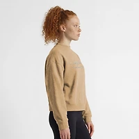 Women's Champion  Tan Texas Longhorns Triumph Mock Neck Sweatshirt