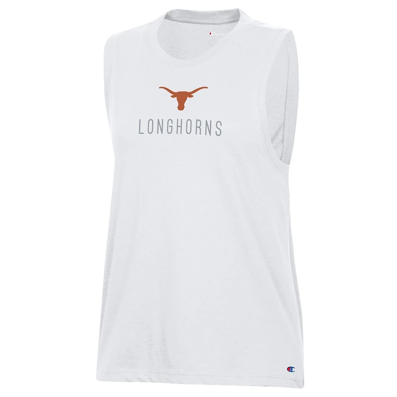 Débardeur blanc Champion Texas Longhorns pour femme