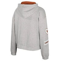 Veste à capuche zippée Alfie pour femme, gris Colosseum, Texas Longhorns