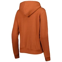 Women's Colosseum Texas Orange Longhorns Arched Name Full-Zip Hoodie