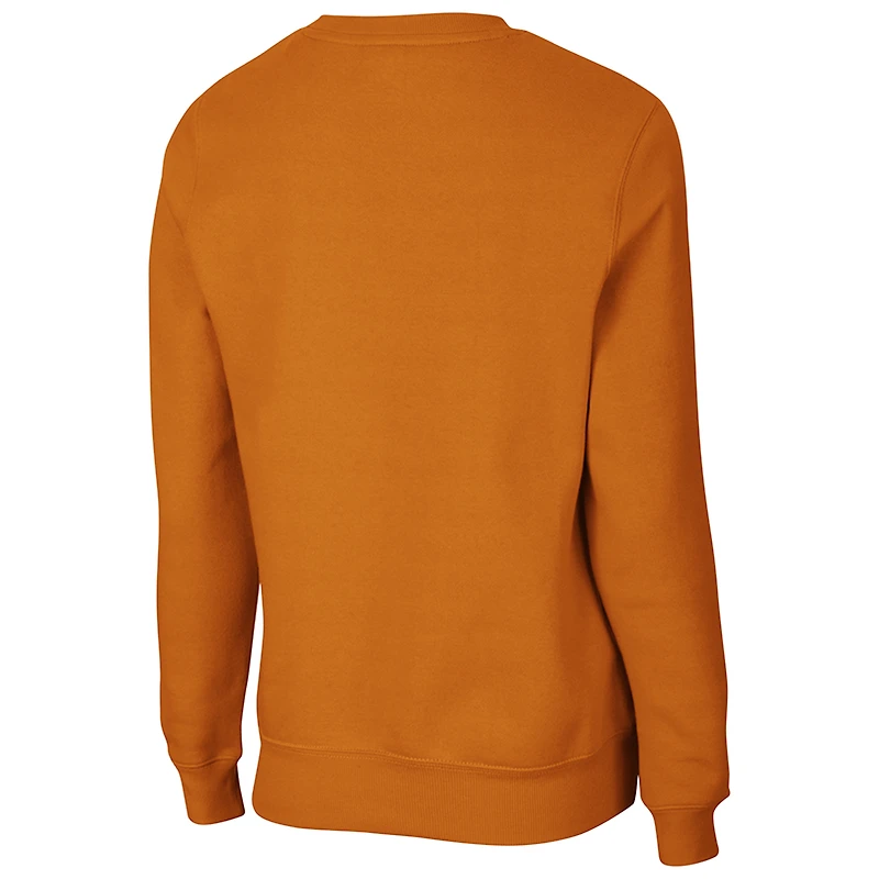 Women's Colosseum Texas Orange Longhorns Campanile Pullover Sweatshirt