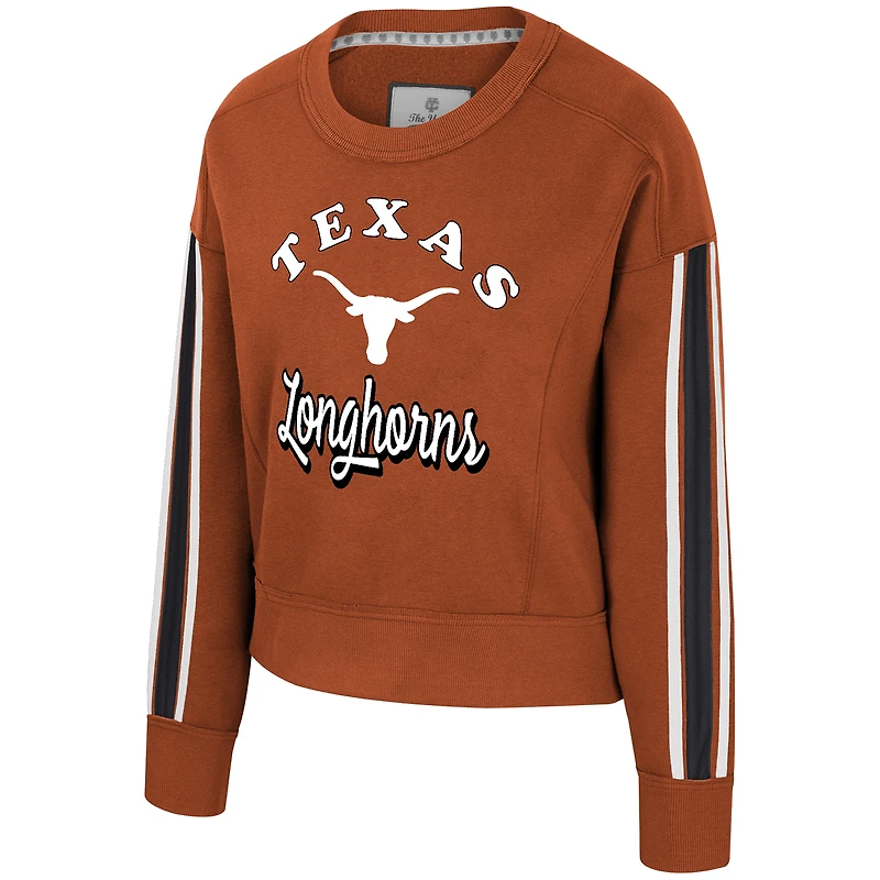 Women's Colosseum Texas Orange Longhorns Honeymoon Sweatshirt