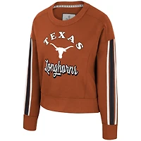 Women's Colosseum  Texas Orange Longhorns Honeymoon Sweatshirt