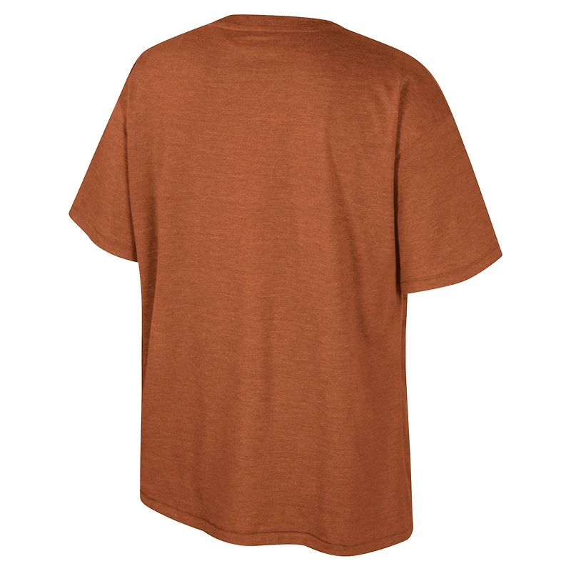 T-shirt surdimensionné Colosseum x Wrangler Texas Orange Longhorns Lasso pour femmes
