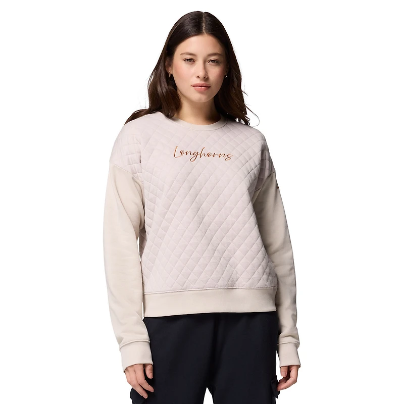 Sweat-shirt matelassé Hart Mountain™ crème pour femme des Texas Longhorns de Columbia