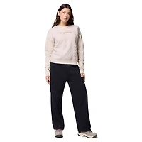 Women's Columbia Cream Texas Longhorns Collegiate Hart Mountain™ Quilted Sweatshirt