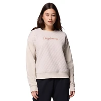 Women's Columbia Cream Texas Longhorns Collegiate Hart Mountain™ Quilted Sweatshirt