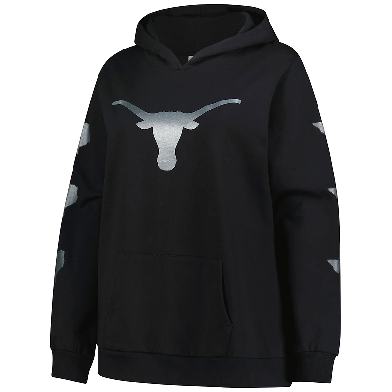 Sweat à capuche manches longues noir Texas Longhorns Fanatics pour femme