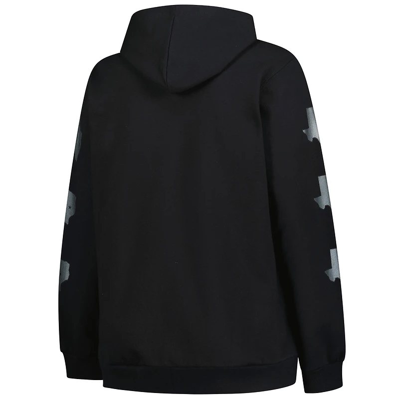 Sweat à capuche manches longues noir Texas Longhorns Fanatics pour femme